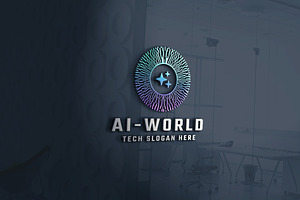 Artificial Intelligence Tech Logo, a Branding & Logo Template by Design_Planet