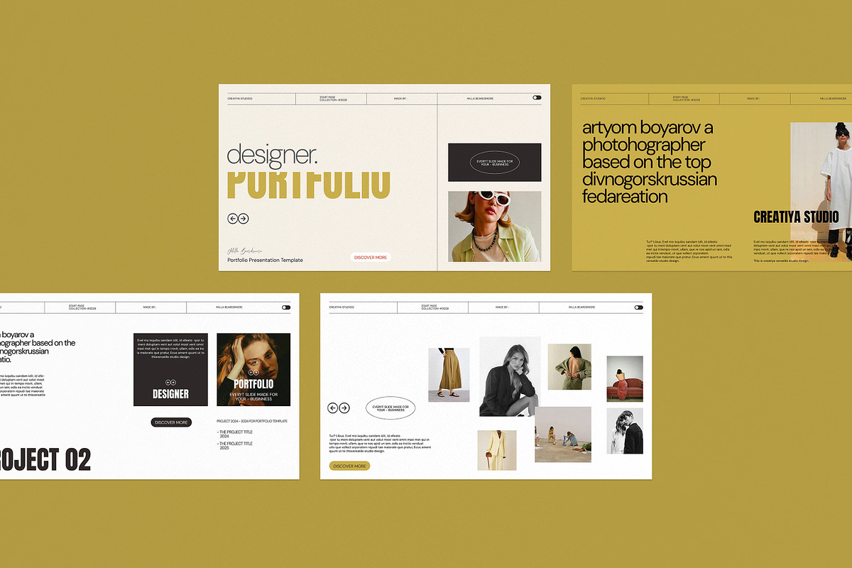 Design Portfolio Presentation, a Presentation Template by Creatiya Type (Photo 7 of 10)