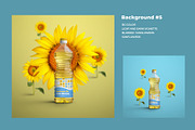 Mockup Plastic Sunflower Oil Bottles, a Packaging Mockup by Grow Design Craft Studio (Thumbnail 6 of 11)