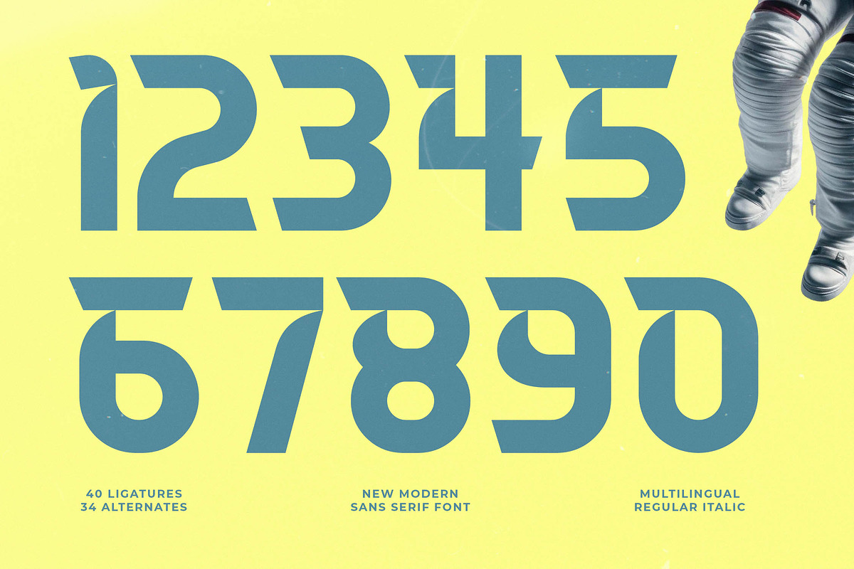 Meteor Horizon: Modern Sci-Fi Font, a Sans Serif Font by timelesstype.co (Photo 12 of 15)