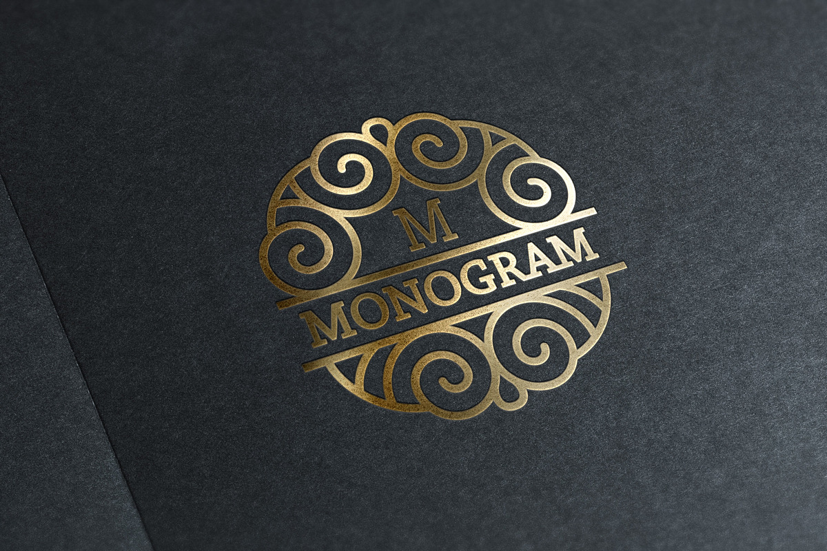 9 Modern Monograms, a Background Graphic by Pgmart (Photo 2 of 6)