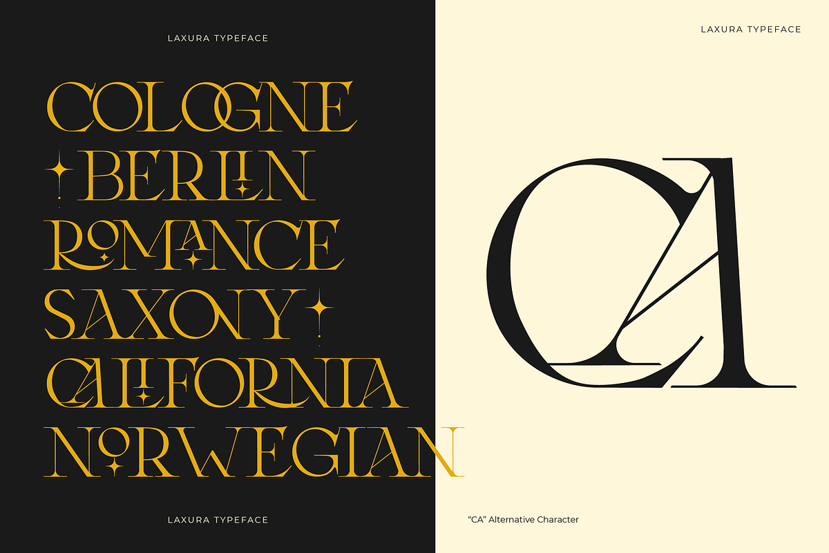Laxura - Majestic Typeface, a Serif Font by CCS Type (Photo 10 of 28)