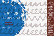 The Art Vector Ink Brushes Pack, a Brush Add-On by bum katrin (Thumbnail 1 of 4)