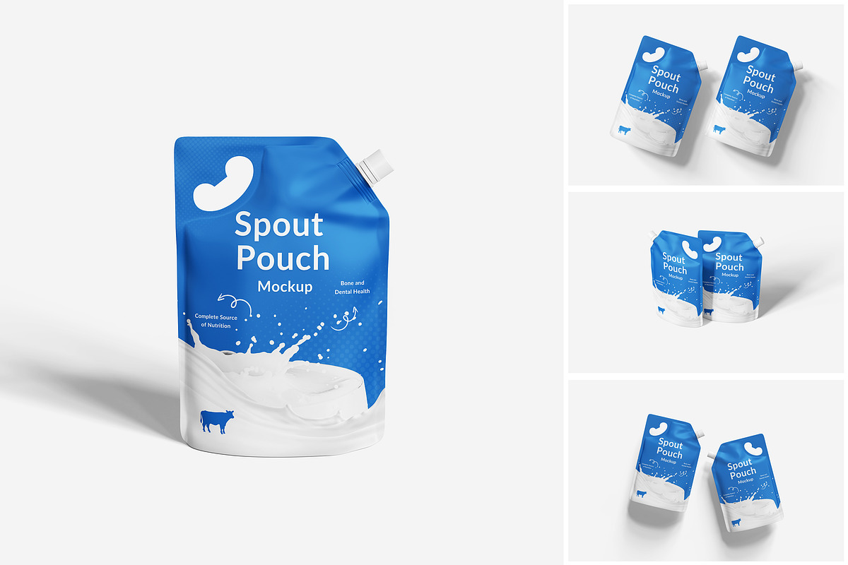 Spout Pouch Mockup, a Product Mockup by MrLetters (Photo 1 of 5)