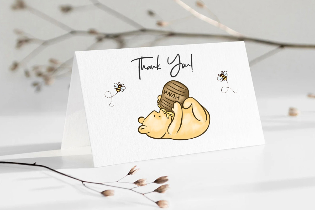 Classic Winne the Pooh Clipart, an Animal Illustration by SvetaArtStore (Photo 6 of 6)
