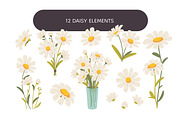 Cute Chamomile, Daisies Vector, a Graphic by so.ni.ka-store (Thumbnail 2 of 8)