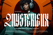 Karmano - Condensed Blackletter Font, a Blackletter Font by Surplus Type Co (Thumbnail 3 of 10)