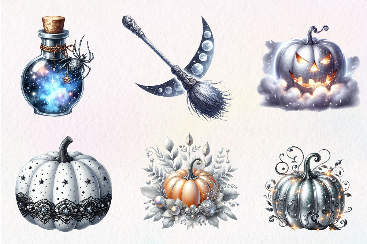 Sliver Halloween Clipart, an Illustration by CreationArt (Photo 4 of 5)