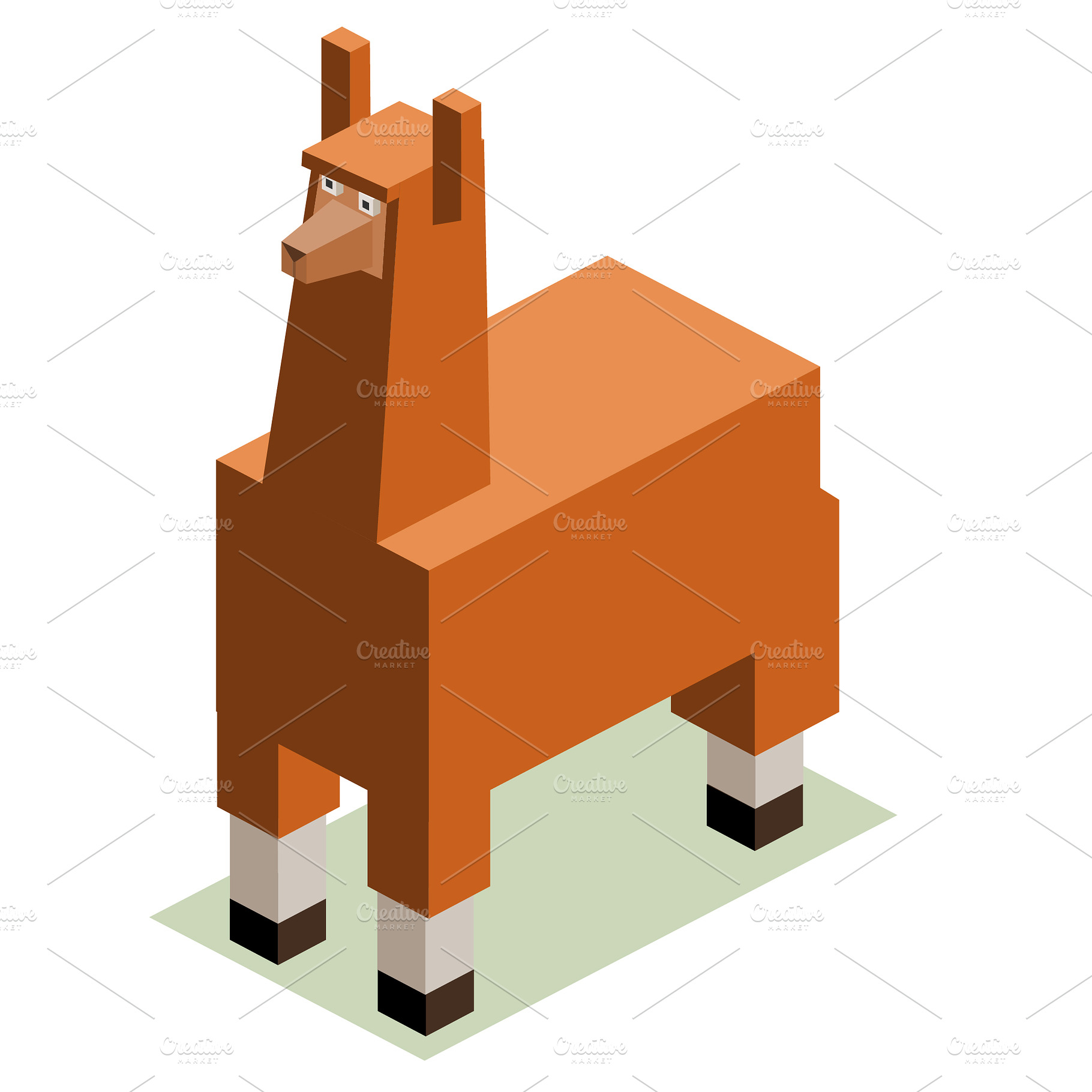 3D Illustration Isometric Collection, an Animal 3D Model by Designbytowo (Photo 15 of 16)