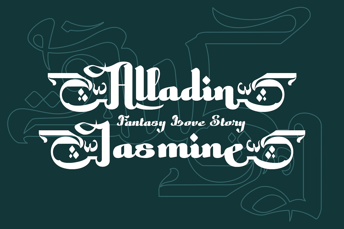 Muthainah - Islamic Calligraphy, a Script Font by TypeClassHeroes (Photo 7 of 10)