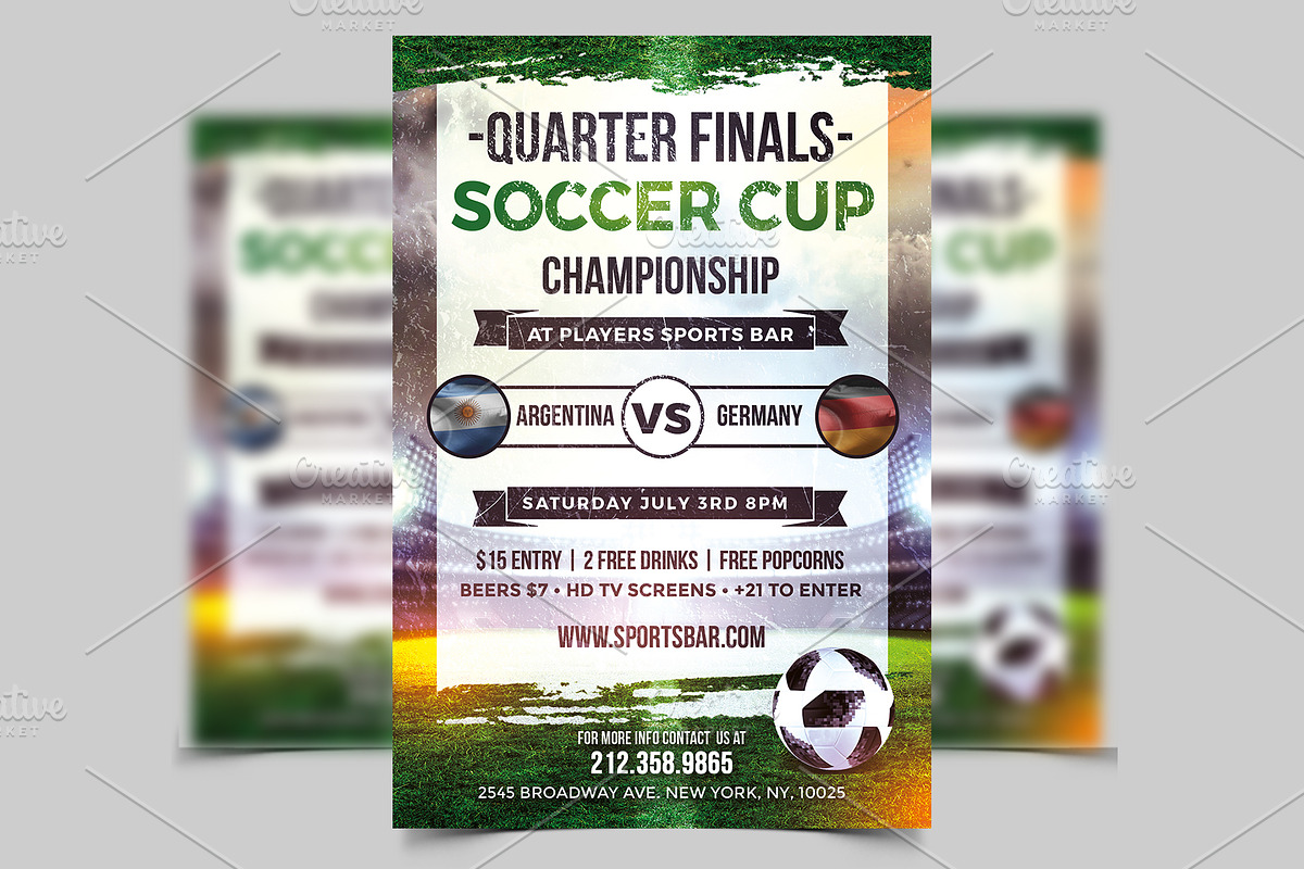 UEFA Euro 2021 Soccer Flyer, a Flyer Template by MadridNYC (Photo 1 of 3)
