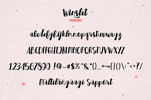 Winslet - Bold Script Font