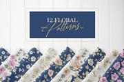 12 Best Vintage Floral Patterns Set, a Pattern Graphic by Kotkoa (Thumbnail 2 of 10)