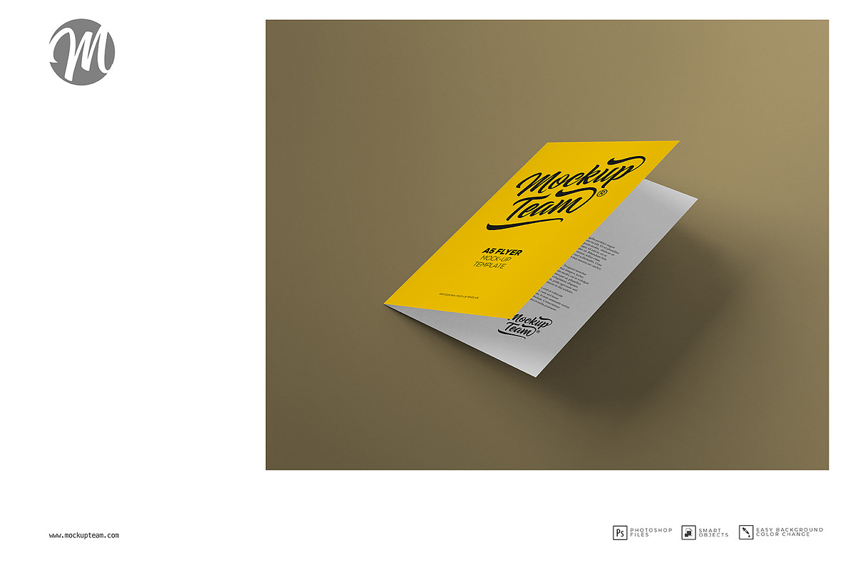 Christmas Bi-Fold A5-A4 Mockup, a Print Template by mockupteam1 (Photo 2 of 7)