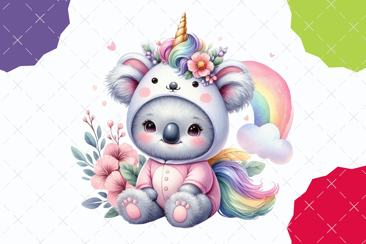 Unicorn Costume for Cute Animals, an Illustration by designcity5 (Photo 5 of 5)