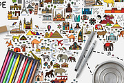World Travel Map, an Illustration by Moloko88 (Thumbnail 5 of 11)