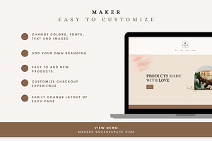 Makers Squarespace 7.1 Template