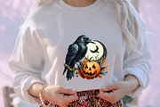 Happy Halloween Watercolor Clipart, an Illustration by designcity5 (Thumbnail 4 of 5)