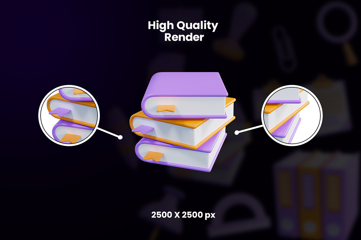 Stationery 3D Icon, an Object Graphic by Artnivora.Std (Photo 2 of 4)