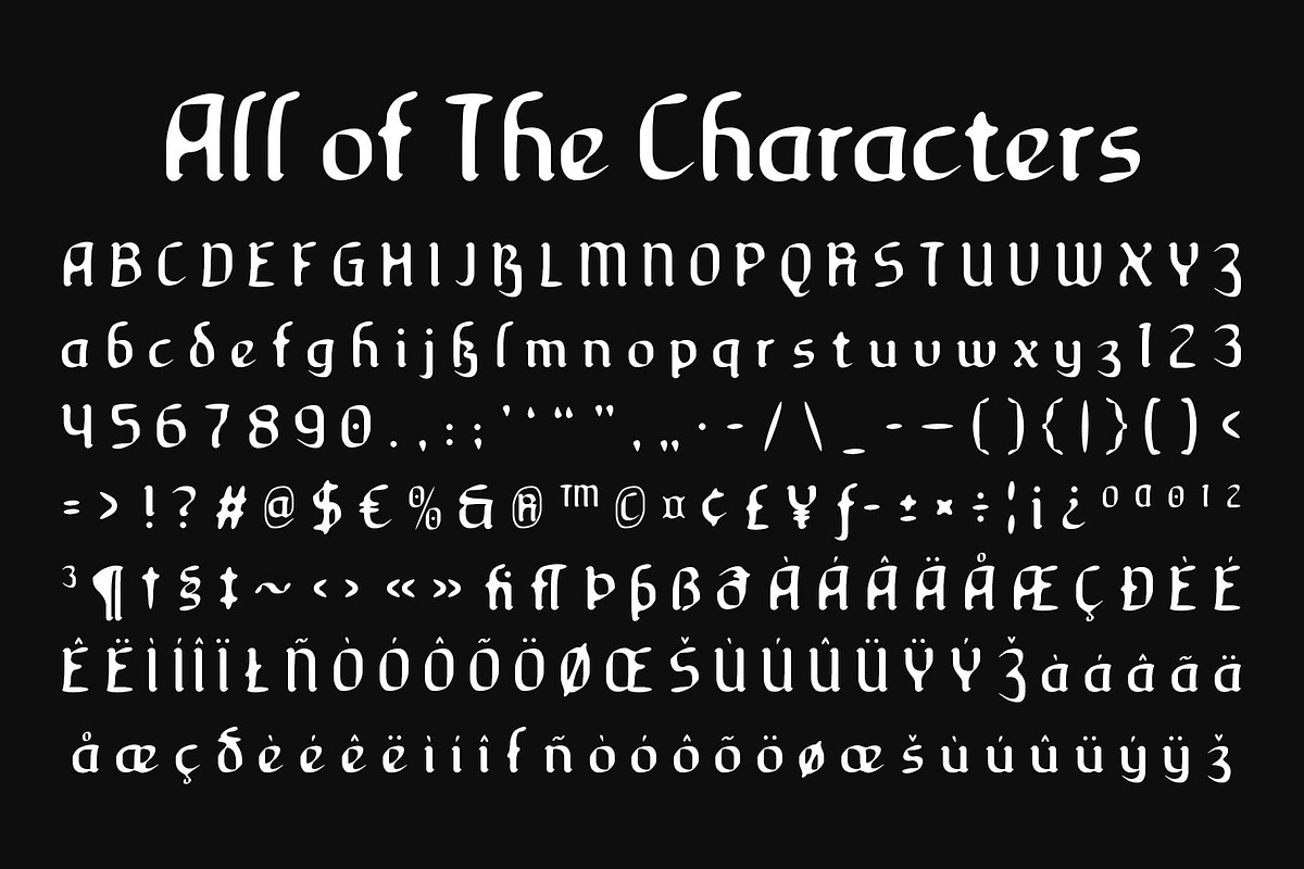 CS Blacked Drawn, a Blackletter Font by Craft Supply Co. (Photo 8 of 8)