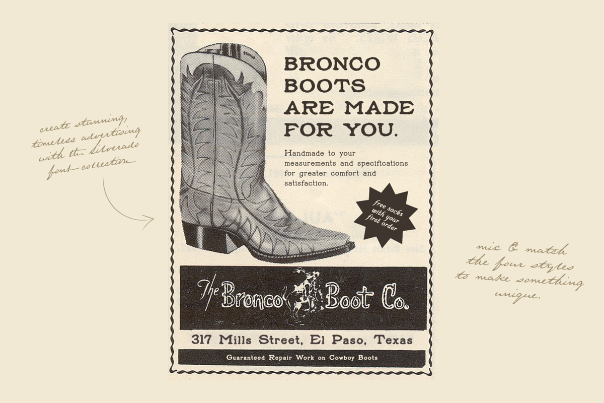 Silverado, a Slab Serif Font by Bruised Goods