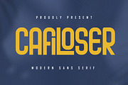 Cafiloser - Modern Sans Serif, a Sans Serif Font by skiiller studio (Thumbnail 1 of 9)