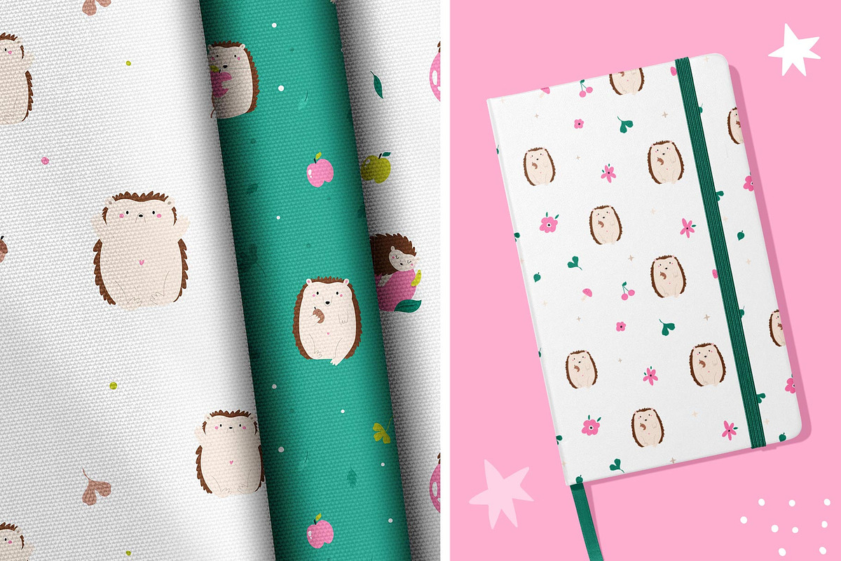 Hedgehogs - cute graphic collection, an Animal Illustration by danceyourlife (Photo 8 of 8)