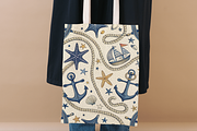 Nautical Anchor Rope Stripe Paper, a Pattern Graphic by FloridPrintables (Thumbnail 8 of 10)