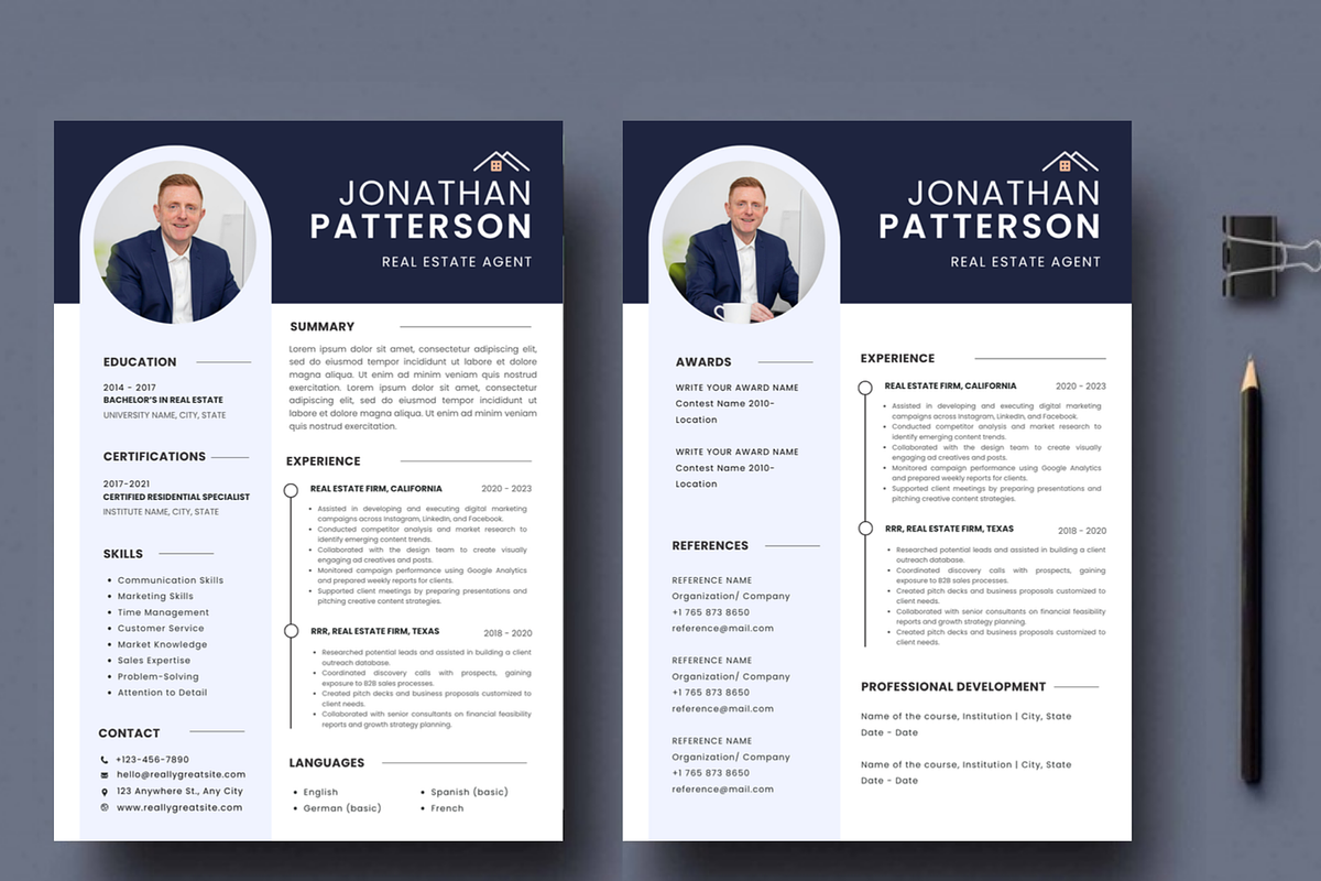 Realtor Resume Template Real Estate preview 4