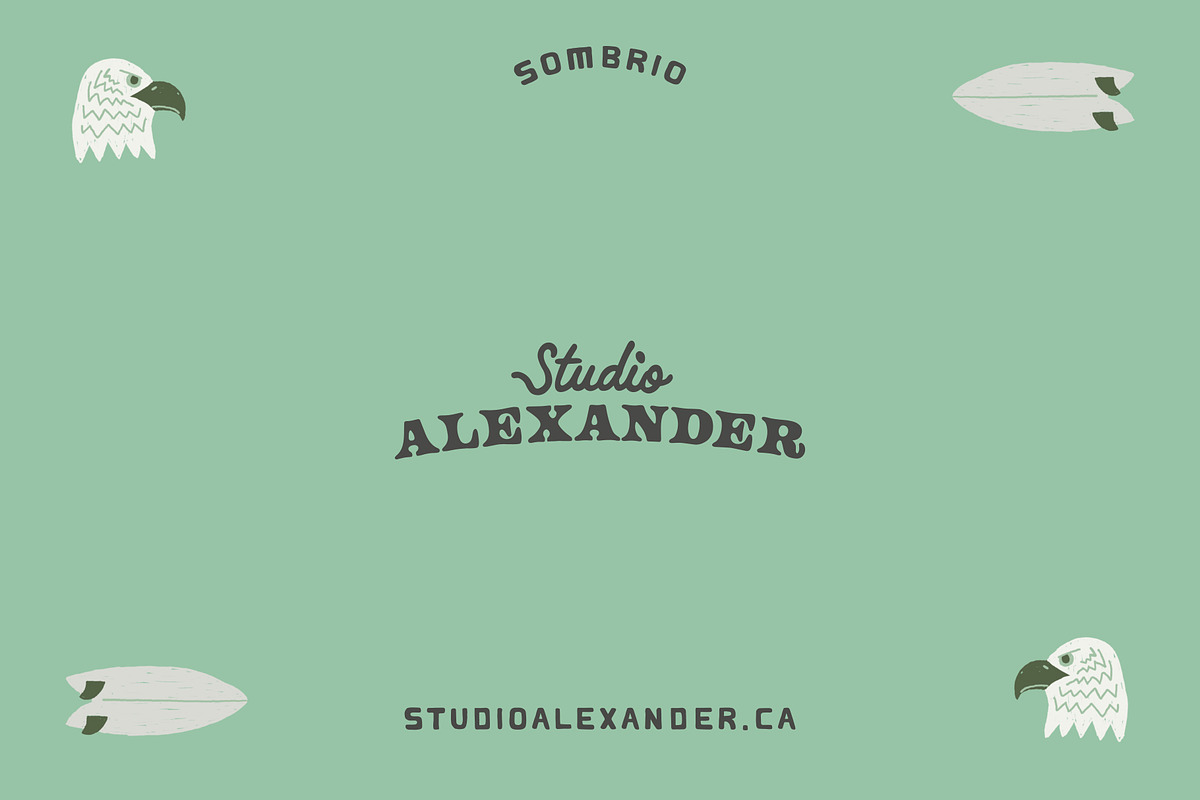 Sombrio Font, a Font by Studio Alexander (Photo 6 of 6)