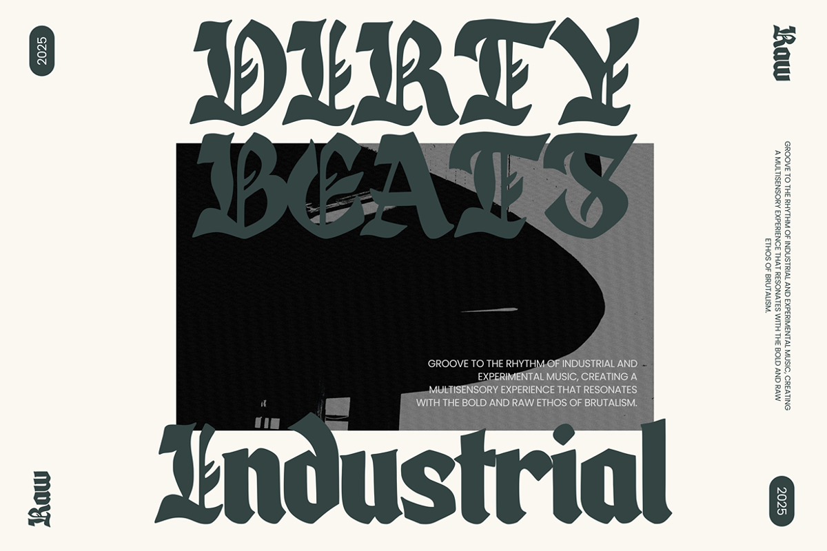 Firethron – Organic Blackletter Type, a Blackletter Font by Arendxstudio (Photo 3 of 9)