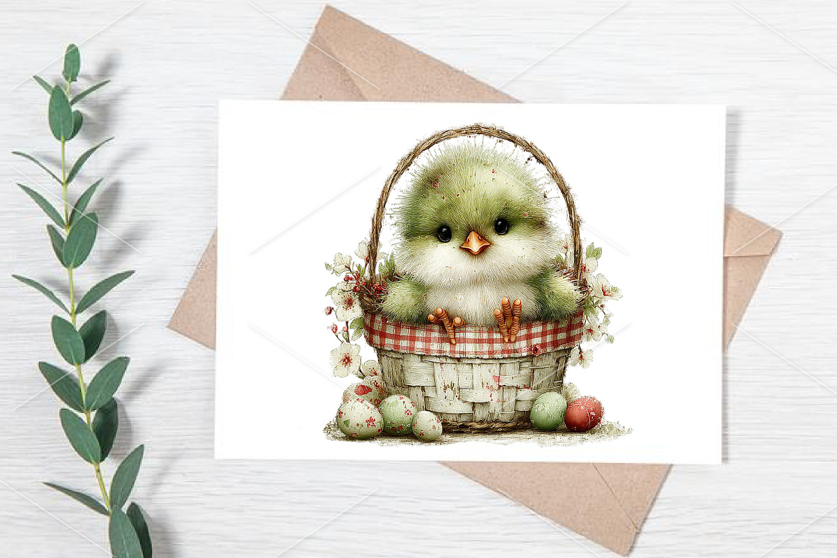 Whimsical Easter Chick Clipart PNG, a Seasonal Illustration by Canvas Craft (Photo 6 of 7)