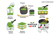 Matcha Lover: 20 Hand-drawn Cliparts, an Illustration by monkik (Thumbnail 2 of 7)