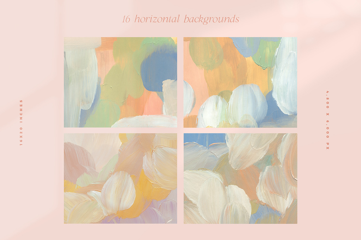 August Abstract Painted Backgrounds, a Texture Graphic by Basia Stryjecka (Photo 12 of 14)