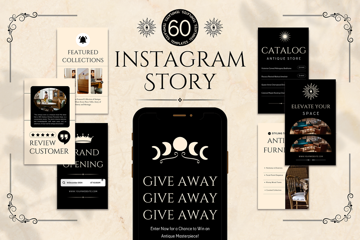 120 Antique Store Instagram Template, a Social Media Template by Branding Victory STD (Photo 6 of 9)
