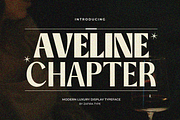 Aveline Chapter, a Sans Serif Font by Zafiratype (Thumbnail 1 of 15)