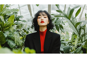 Asian woman in a stylish outfit, a Person Photo by Sergey Kotenev