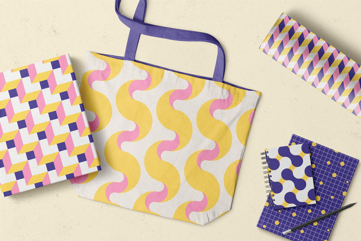 Geometric Fun - Patterns Bundle, a Pattern Graphic by kloroform