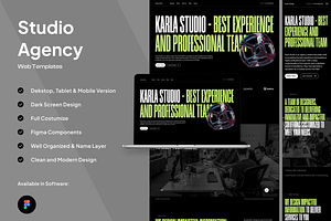 Karla - Studio Agency Landing Page