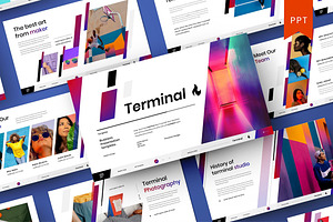 Terminal – Business PowerPoint, a Presentation Template by Dens Creative Studio