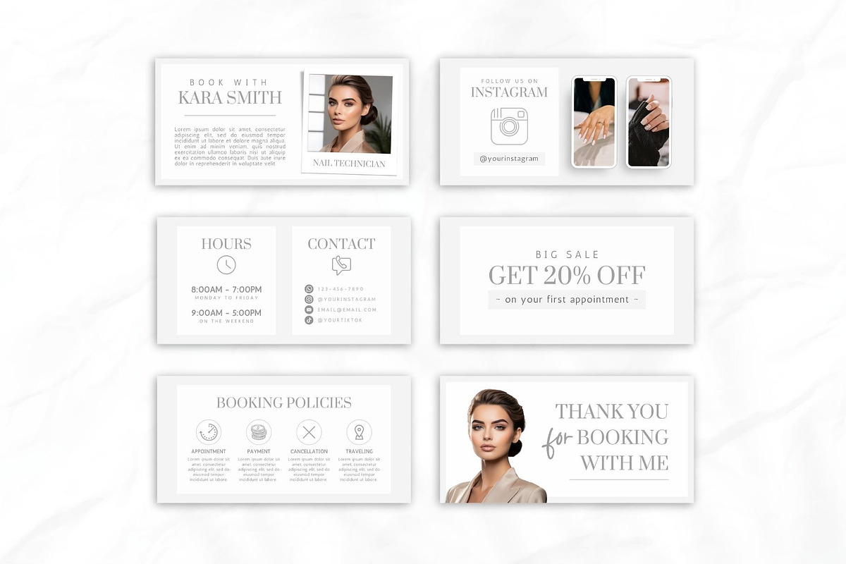 Nail Tech Acuity Scheduling • Canva, a Websites & App Template by OniriqveDesigns (Photo 3 of 8)