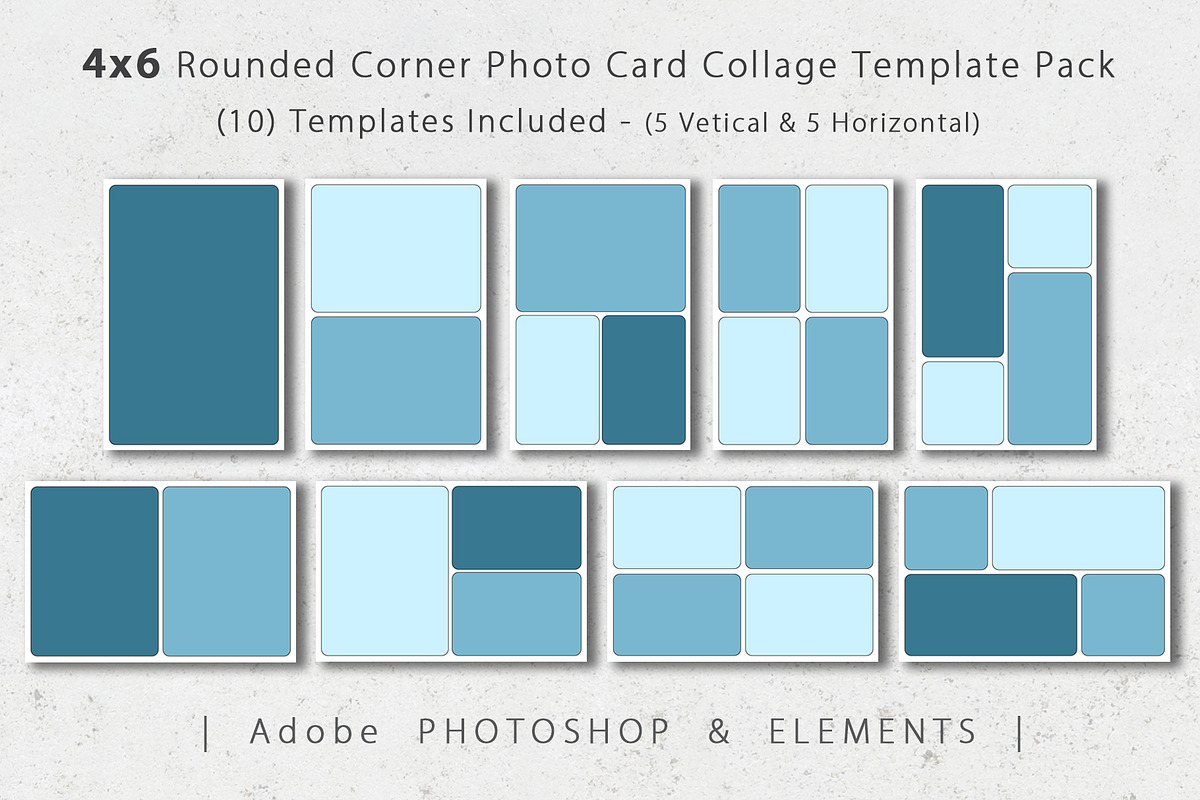 4x6 Photo Card Design Template Pack, an Invitation Template by Loveurstyle Designs (Photo 1 of 5)