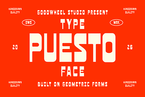 Puesto | Handdrawn Typeface, a Handwritten Font by Goodwheel Studio