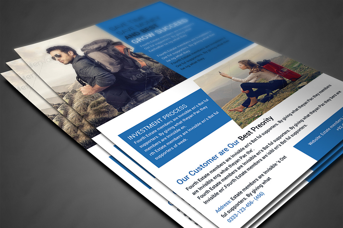 Business Firm Corporate Flyer Print, a Flyer Template by AfzaalGraphics (Photo 3 of 4)