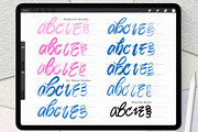 Lettering Brush Set for Procreate, a Brush Add-On by ZenLettering (Thumbnail 8 of 12)