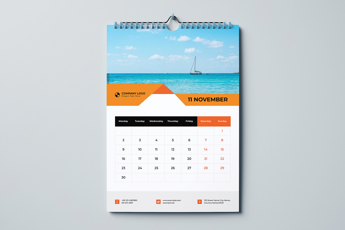 Wall Calendar 2026, a Stationery Template by Cleffon_Graphic_Studio (Photo 13 of 14)
