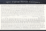 MFC French Roman, a Serif Font by Monogram Fonts Co. (Thumbnail 3 of 4)