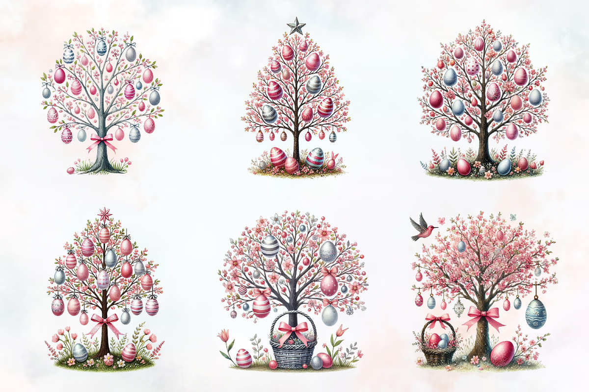Easter Day Magical Tree Clipart, an Illustration by RobertsArt (Photo 3 of 7)