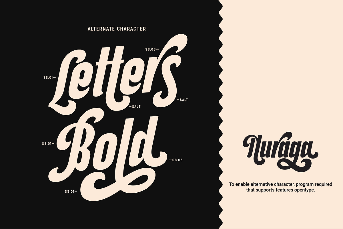 Nuraga, a Font by A.Budianto (Photo 4 of 6)