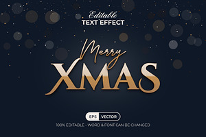 Christmas Gold Text Effect, a Layer Style Add-On by Mockmenot